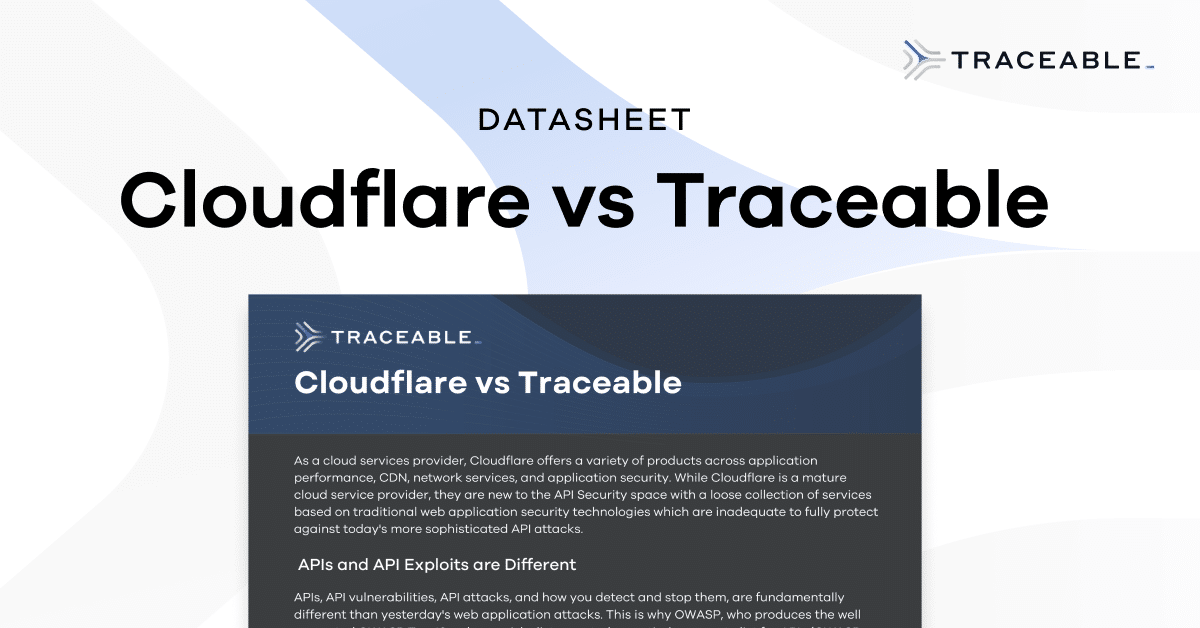 Cloudflare Vs Traceable Traceable Api Security